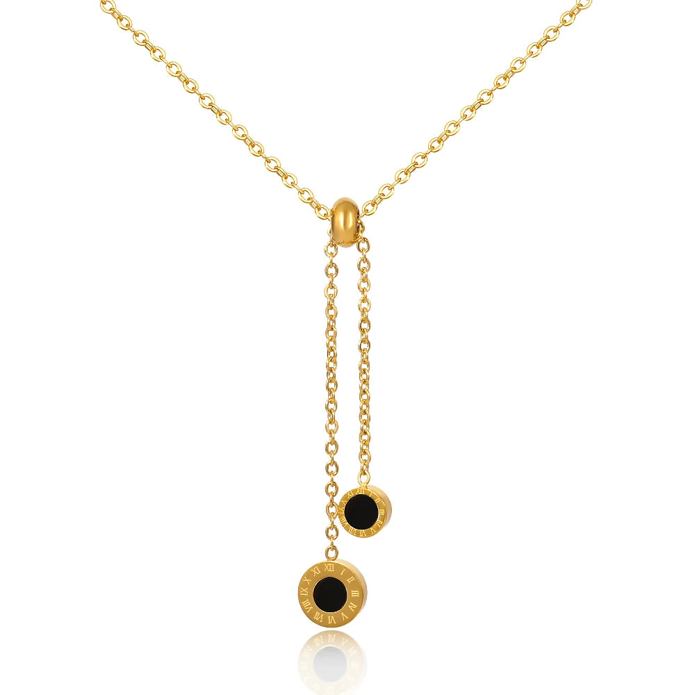 Athenas Tie Necklace 18k Gold Plated