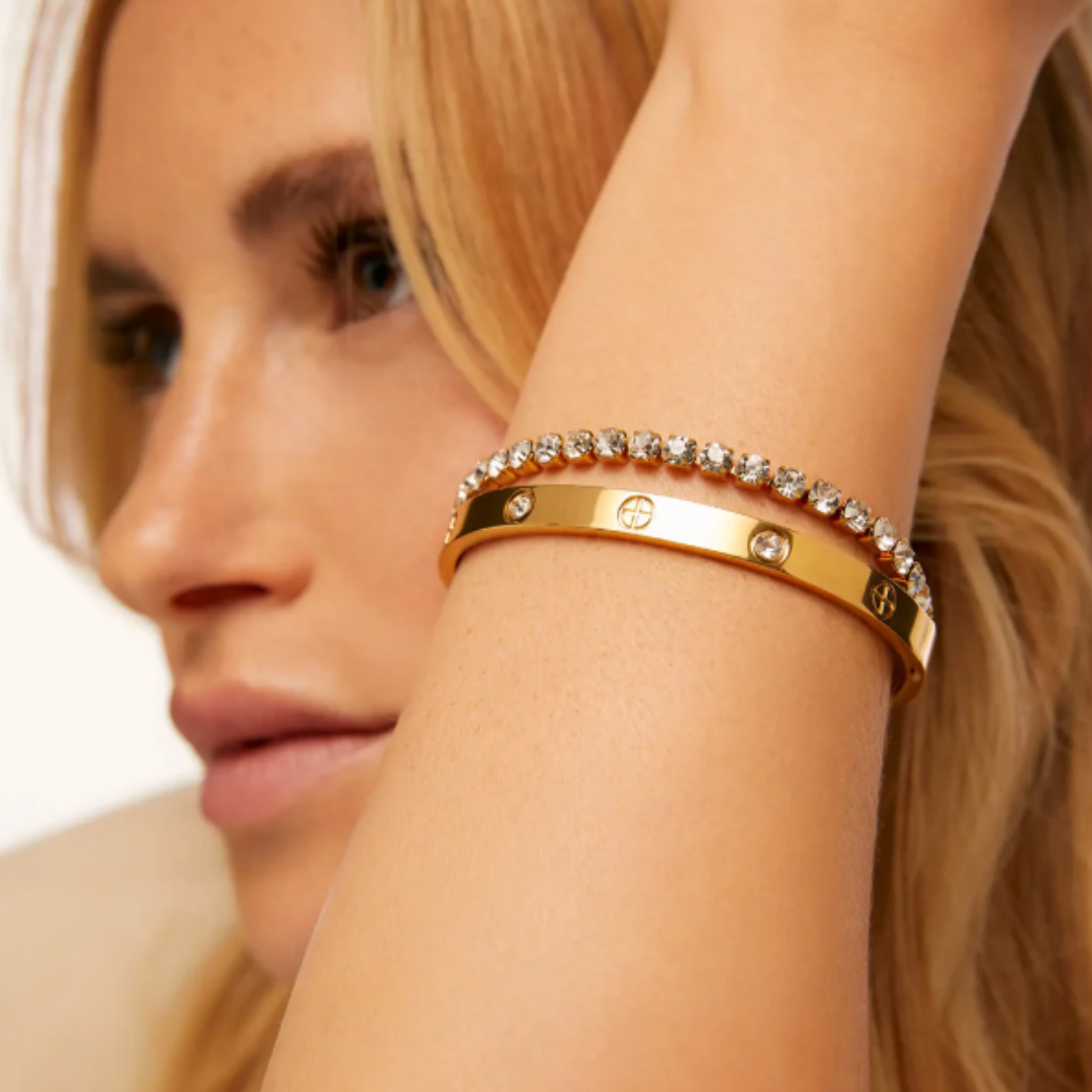 Riviera Bracelet Plated in 18k Gold