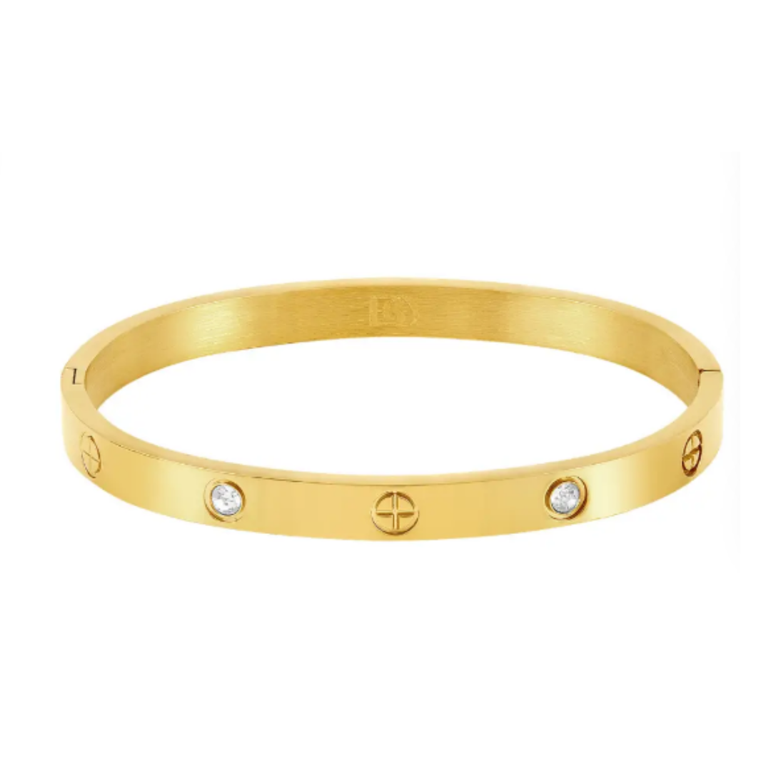 Glamour Stones Bracelet 18k Gold Plated