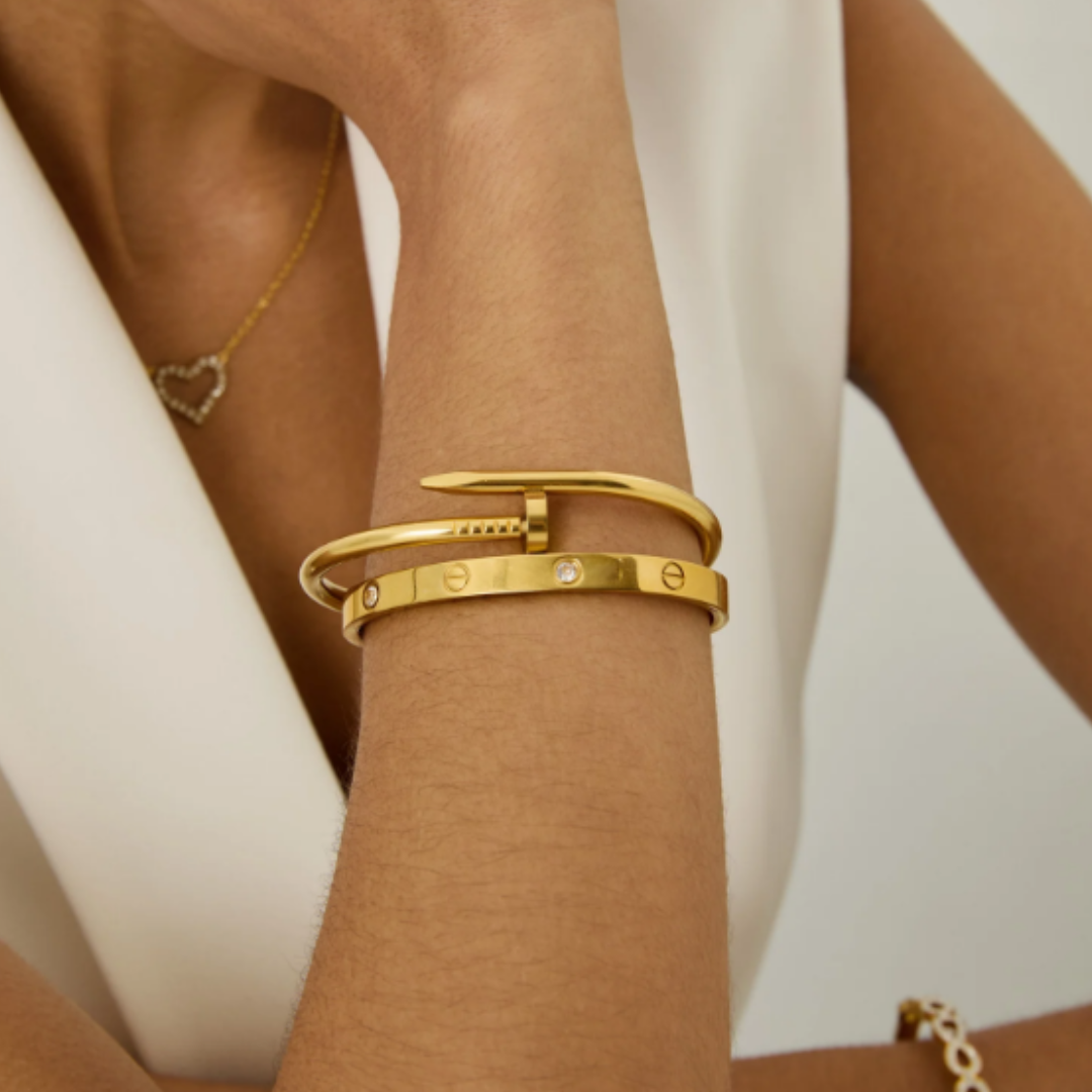 Glamour Stones Bracelet 18k Gold Plated