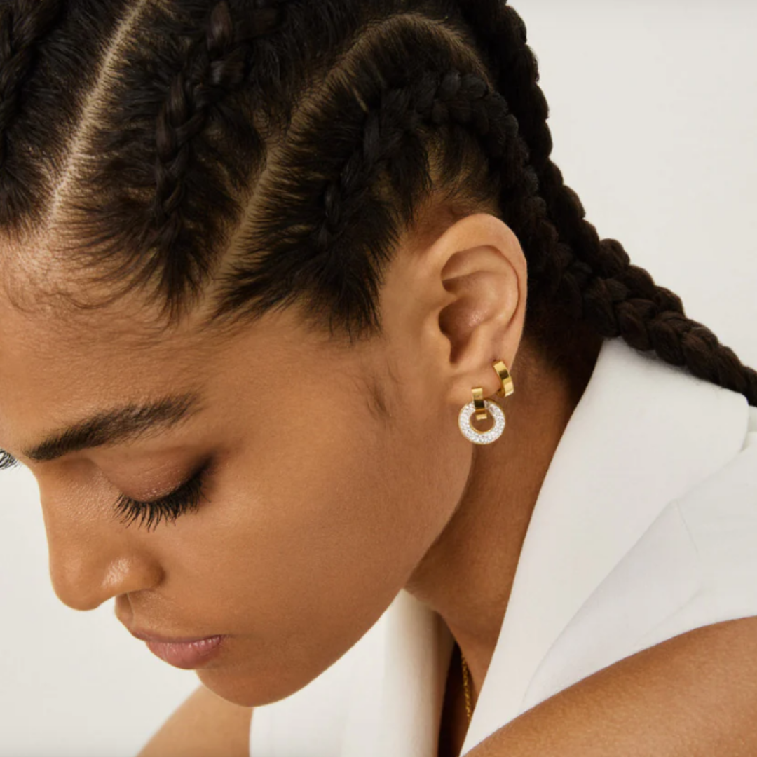 Glow Earrings Plated in 18k Gold