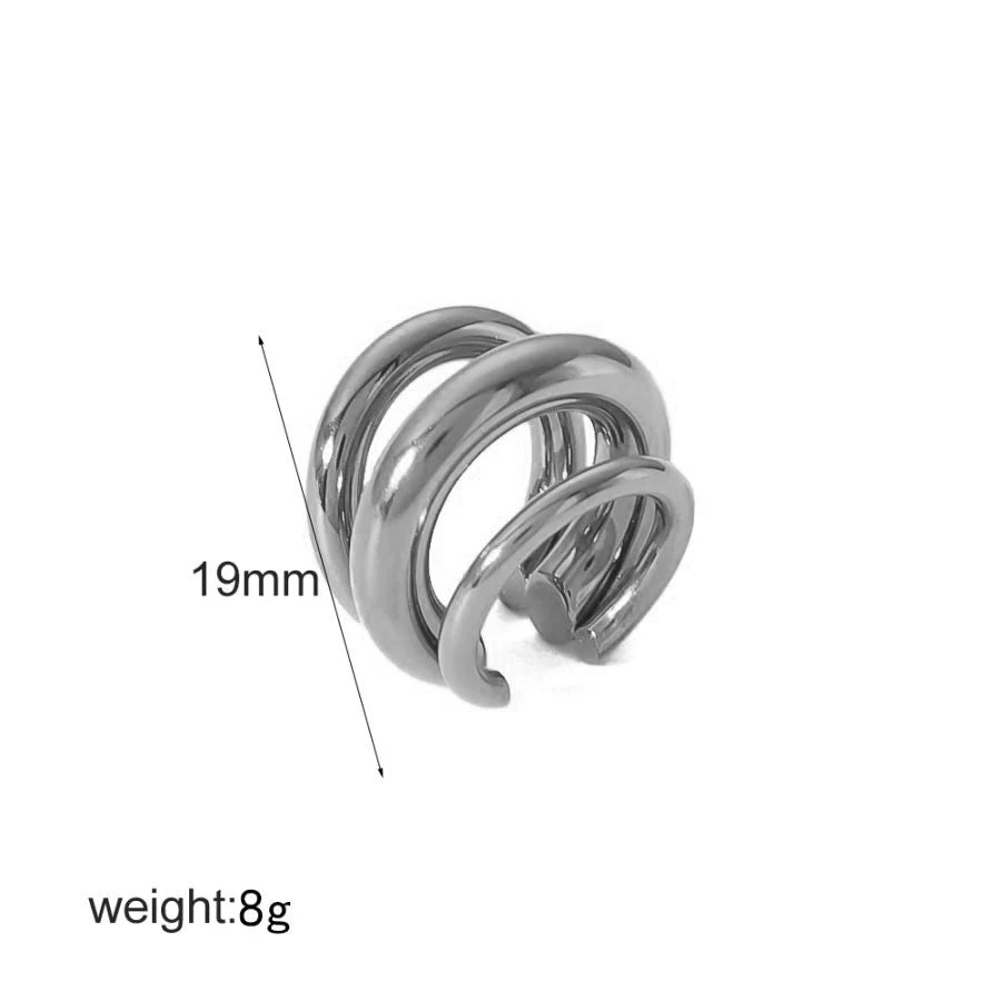 18K Gold Plated Multilayer Earring