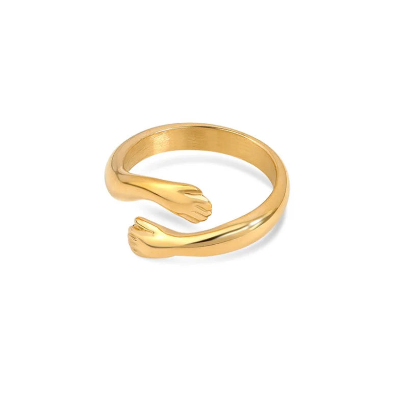 18K Gold Plated Hug Ring