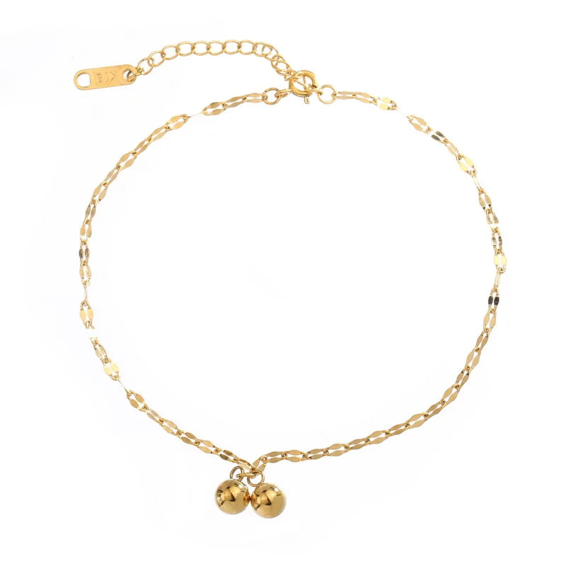 Delicate Anklet Plated in 18K Gold