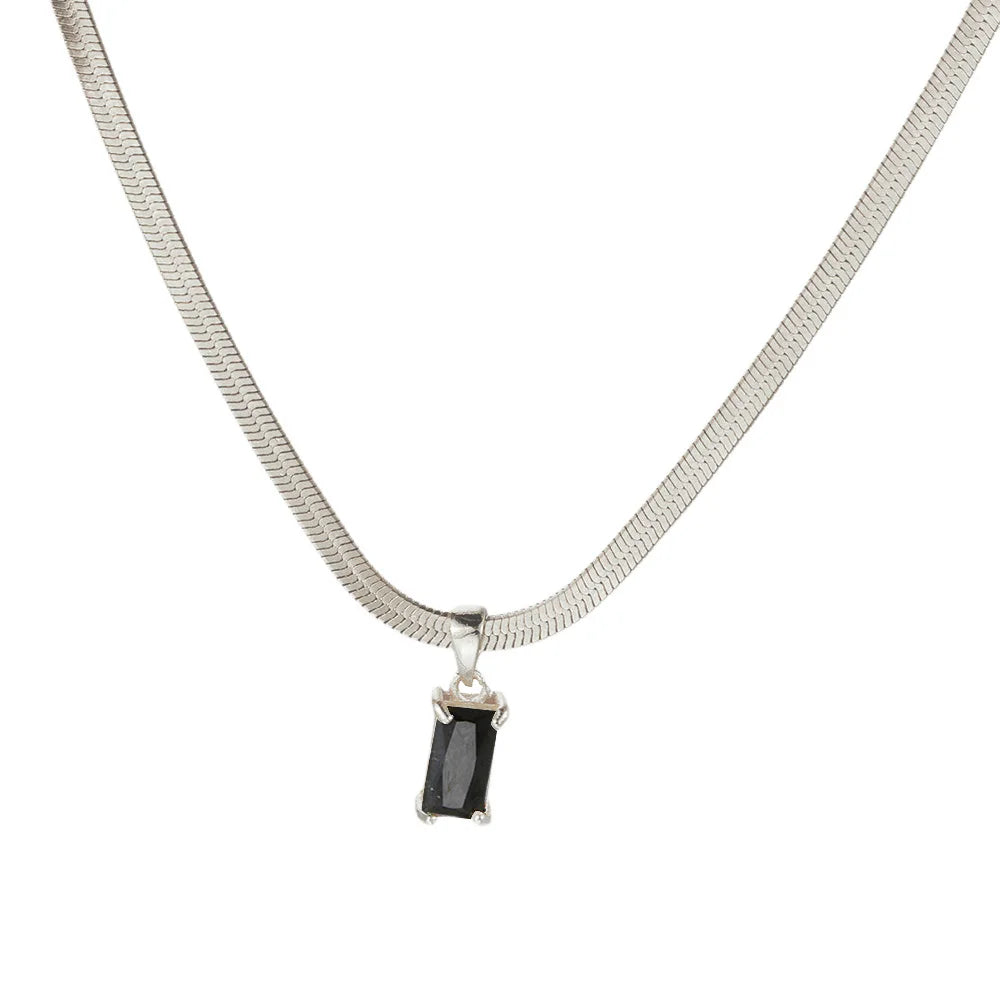 Riviera Mesh Pendant Necklace 18k Gold Plated