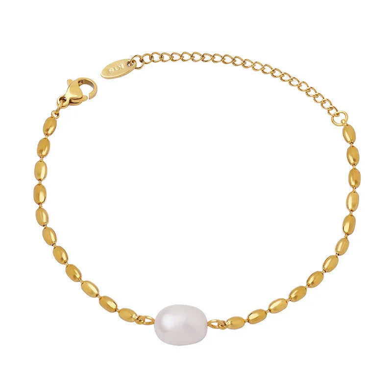 Persia Pearl Bracelet 18k Gold Plated