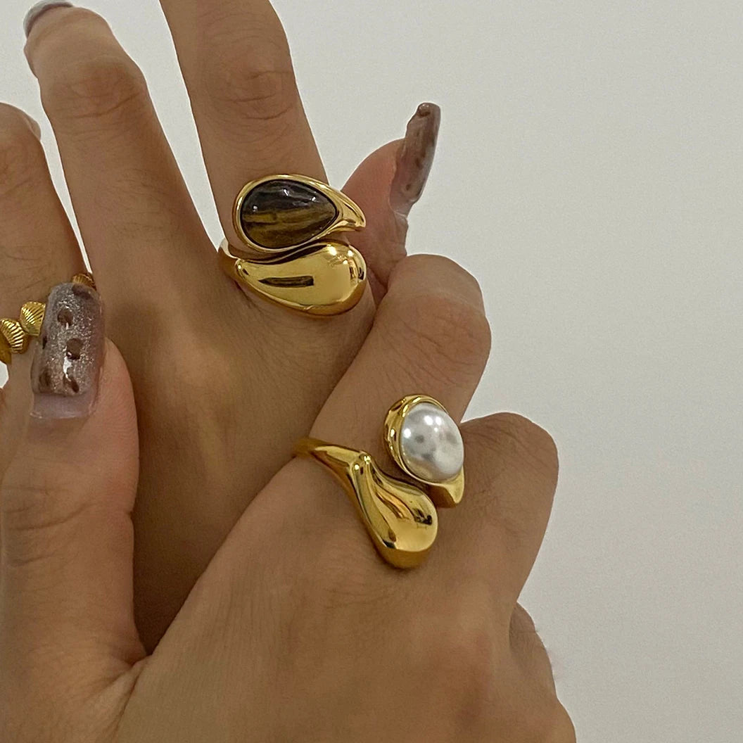 18K Gold Plated Vintage Statement Ring