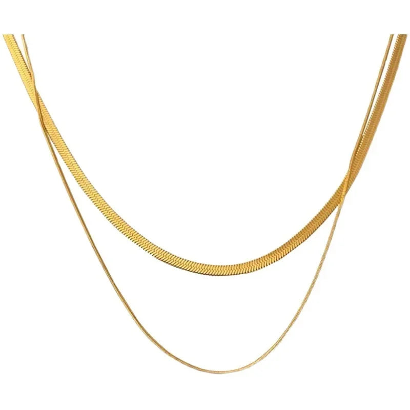 Essentials Necklace Mix 18K Gold Plated