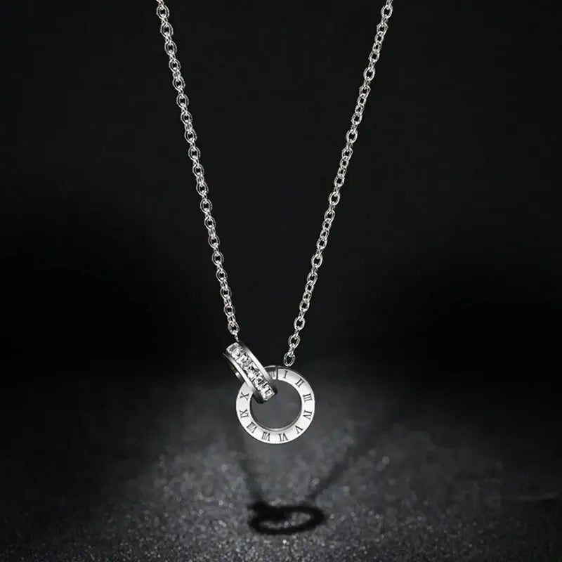 Imperial Zirconia Stone Necklace 18K Gold Plated