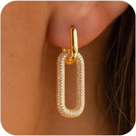 18K Gold Plated Hoop Earrings