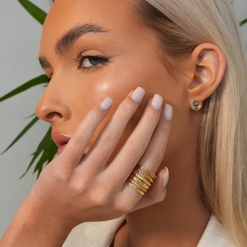 18k Gold Plated Adjustable Royale Ring