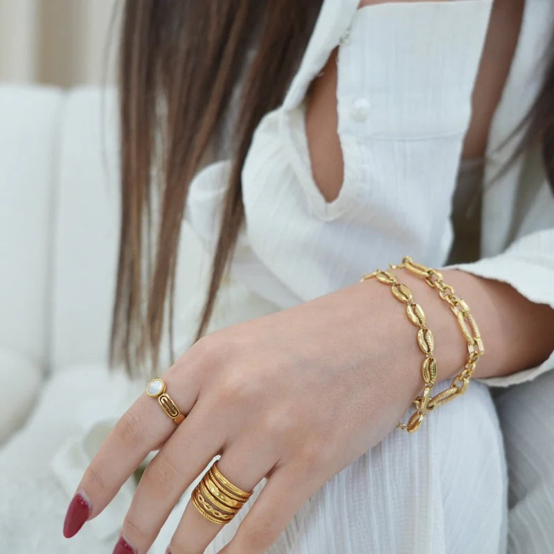 18k Gold Plated Adjustable Royale Ring