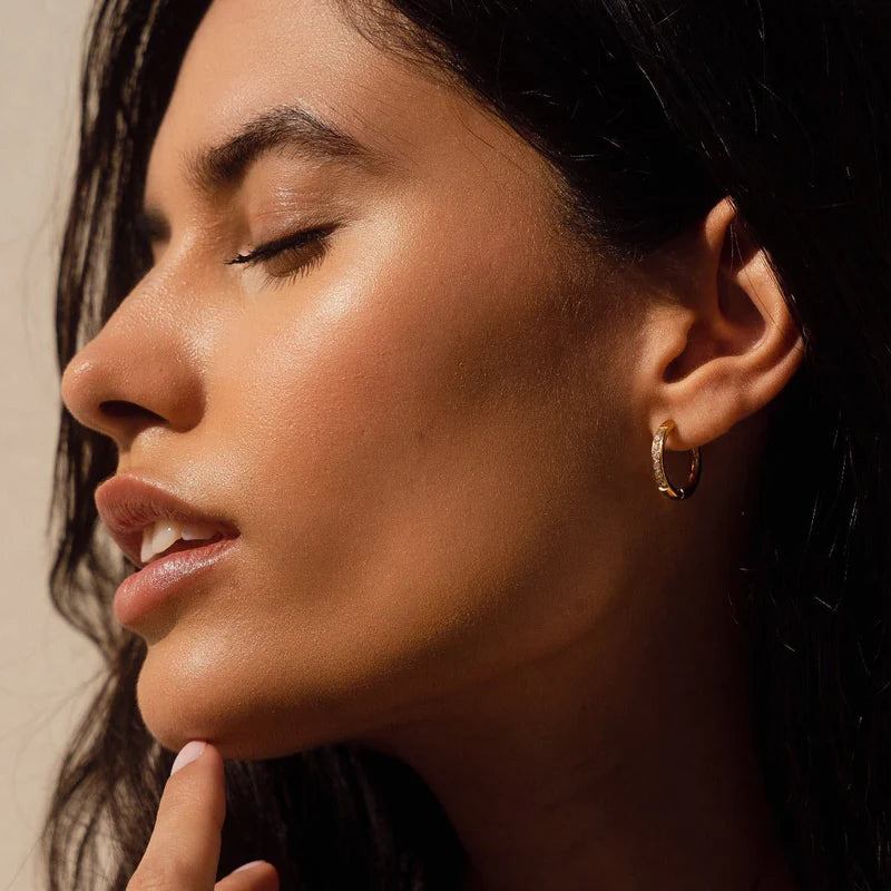 Arielle Hoop Earrings 18K Gold Plated