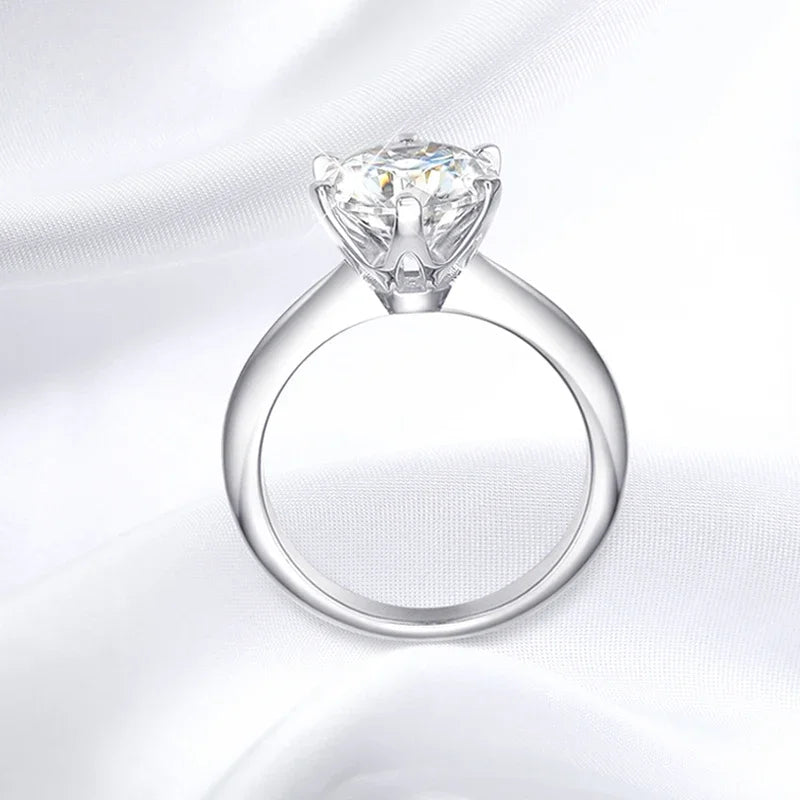 Moissanite Rings 6 Prongs Classic