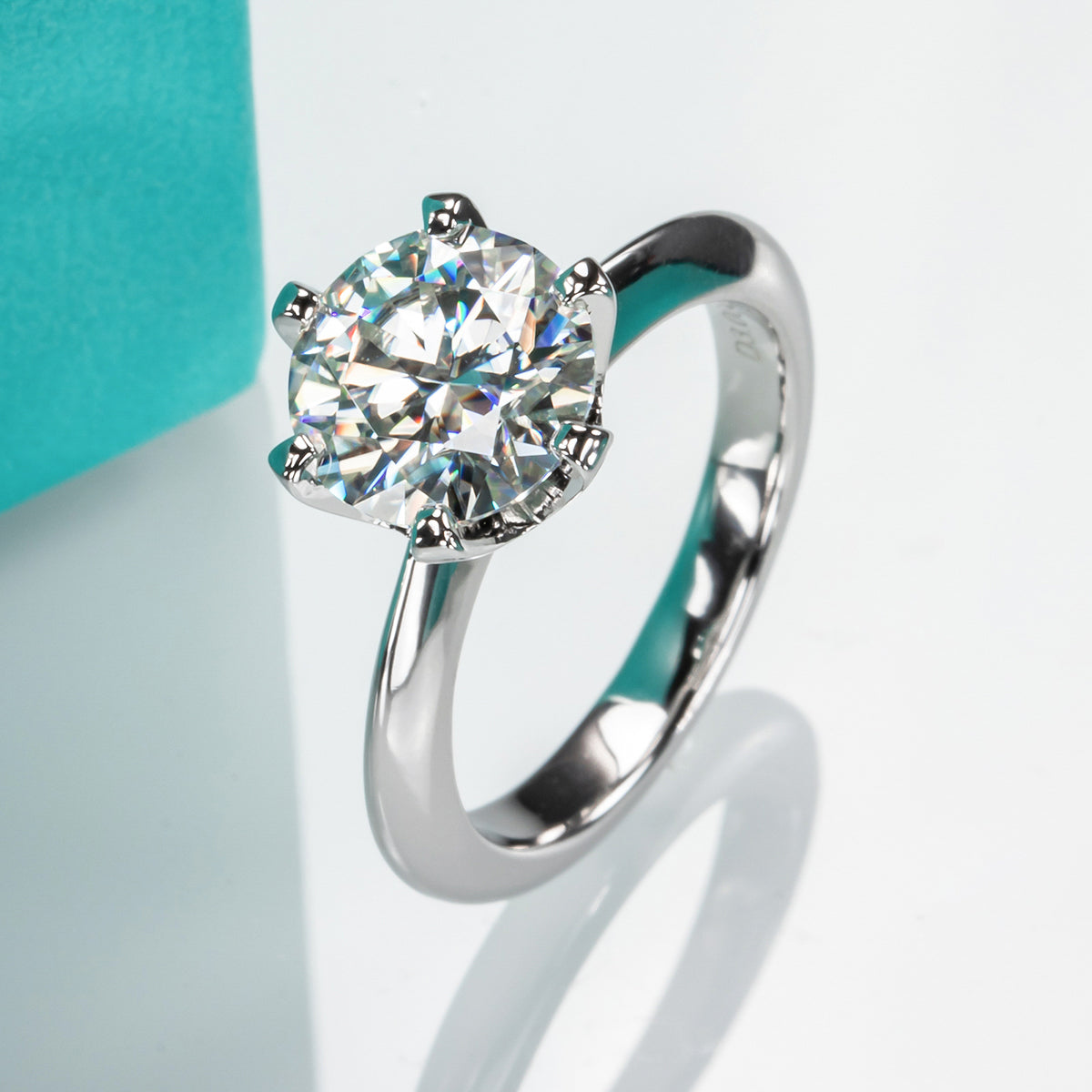Moissanite Rings 6 Prongs Classic