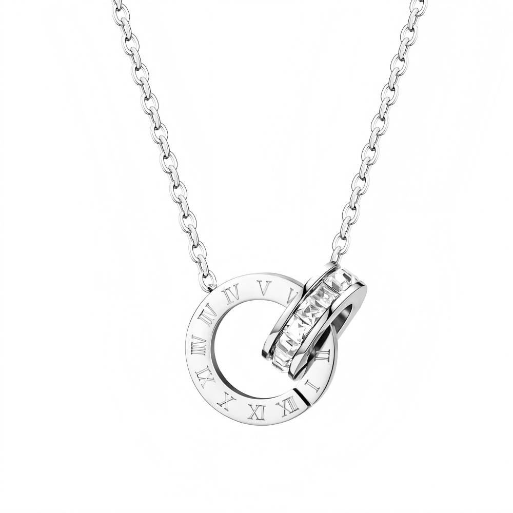 Imperial Zirconia Stone Necklace 18K Gold Plated