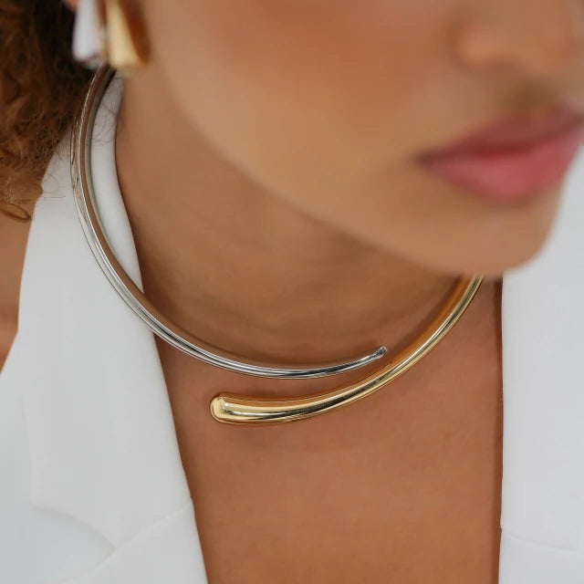 Bold Silver Choker