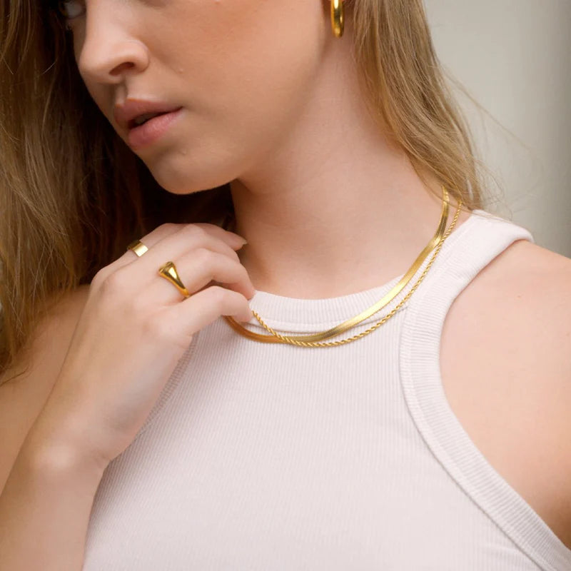 Melina Mix Necklace 18k Gold Plated