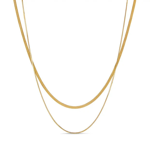 Essentials Necklace Mix 18K Gold Plated