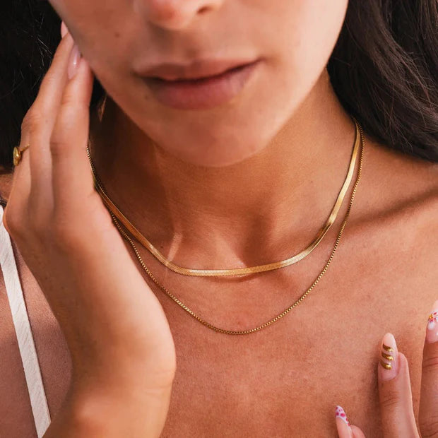 Essentials Necklace Mix 18K Gold Plated