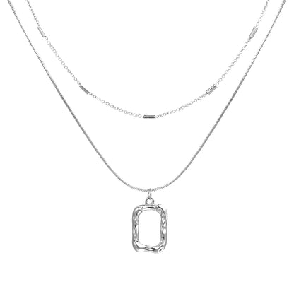 Mix of Abstract Pendant Necklaces Plated in 18K Gold