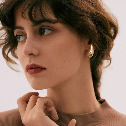 18k Gold Plated Glamour Drop Earrings