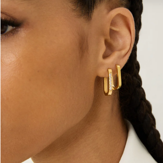 Stella Earrings Plated in 18k Gold