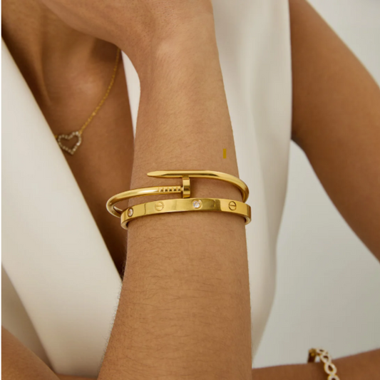 Lone Point Bracelet 18k Gold Plated