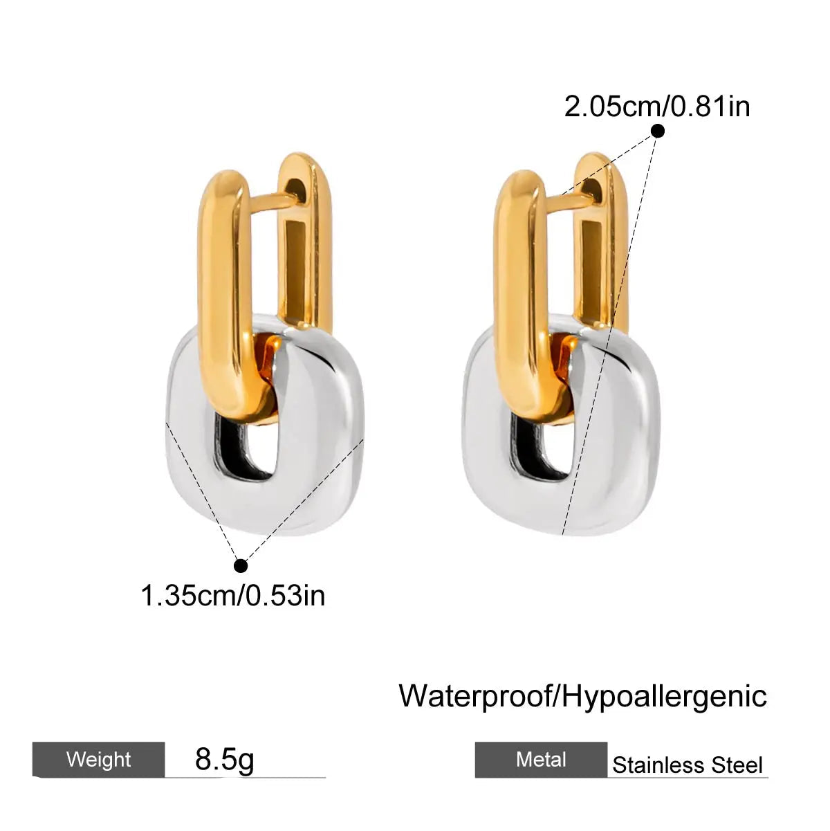 Uworld 18k Gold Plated Earrings
