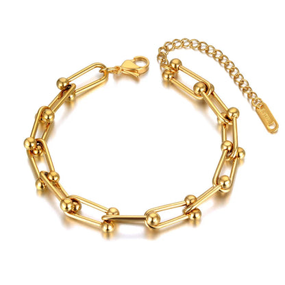 Intertwined Inspiration Link Bracelet 18K Gold Plated
