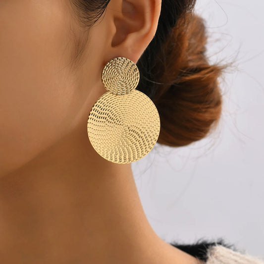 Bohemian Aretes Earrings 18K Gold Plated