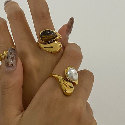 18K Gold Plated Vintage Statement Ring