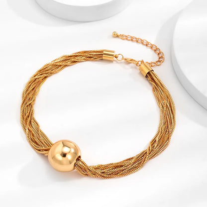 18K Gold Plated Bold Orb Necklace