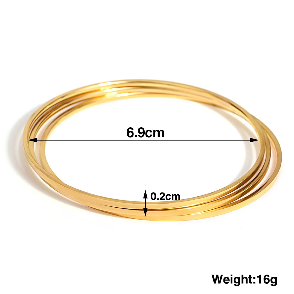 Minimalist Hoop Bracelet Mix