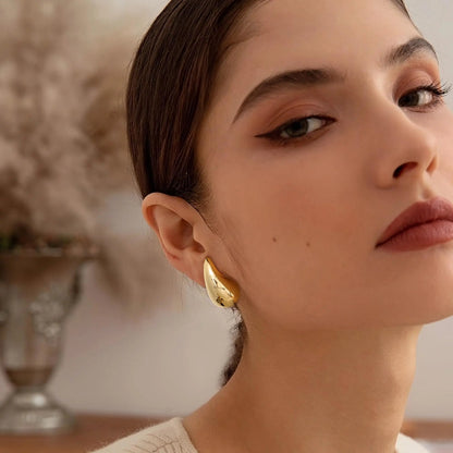 18k Gold Plated Glamour Drop Earrings
