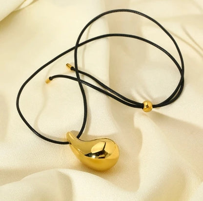 Muse Suede Drop Necklace