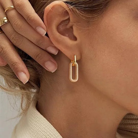 18K Gold Plated Hoop Earrings