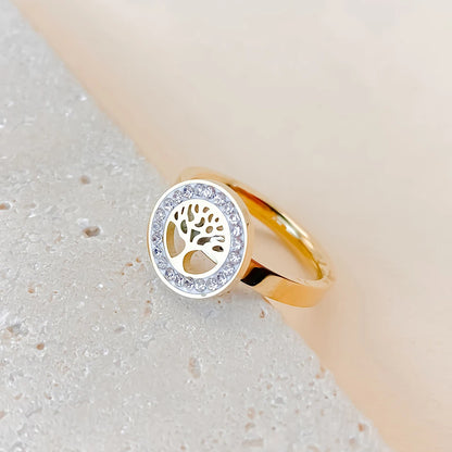 Tree of Life Ring 18K Gold Plated