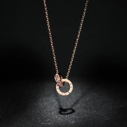 Imperial Zirconia Stone Necklace 18K Gold Plated