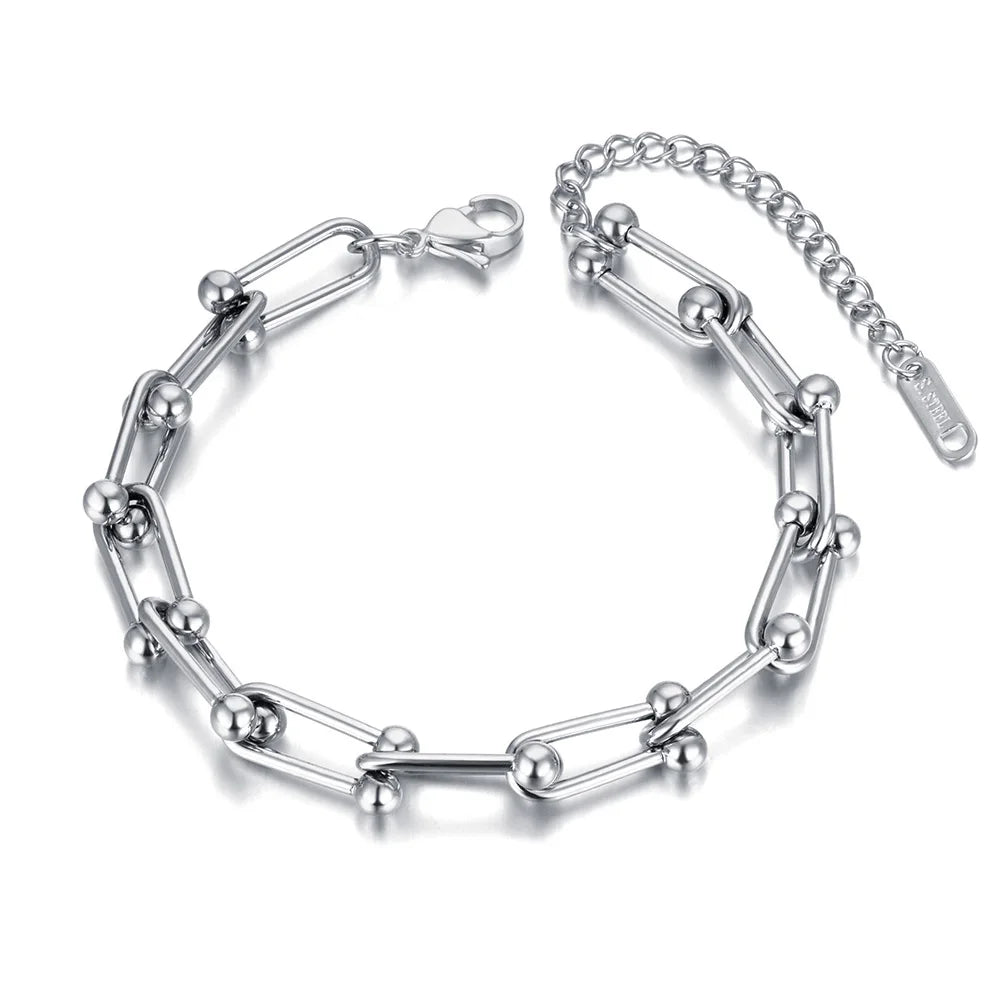 Intertwined Inspiration Link Bracelet 18K Gold Plated