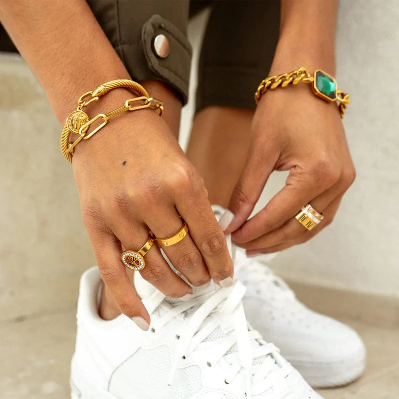 Classic Inspiration Ring 18k Gold Plated
