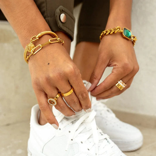 Classic Inspiration Ring 18k Gold Plated