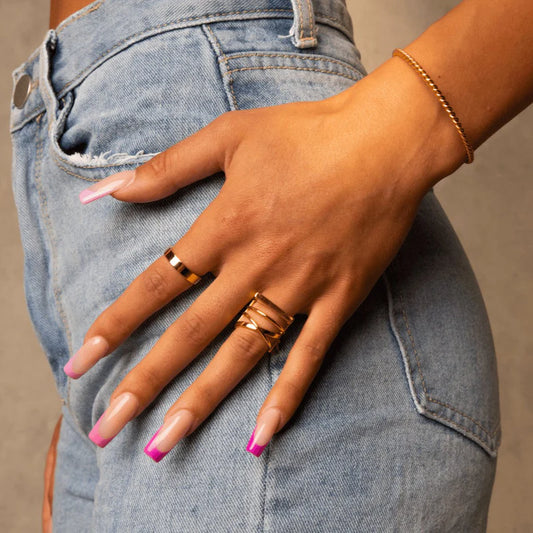 Haute Ring Plated in 18K Gold