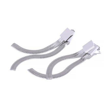 Catarina Mesh Metal Earring - Silver