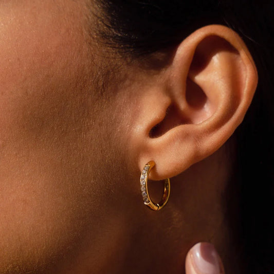 Arielle Hoop Earrings 18K Gold Plated