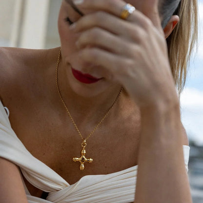 18k Gold Plated Tiger Eye Necklace