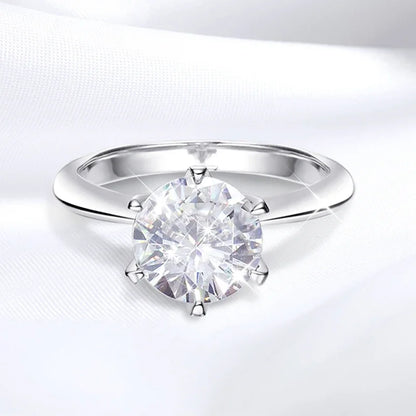 Moissanite Rings 6 Prongs Classic