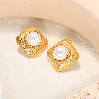 Vintage Luxury Stud Earring 18k Gold Plated