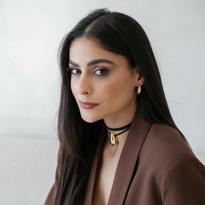 Muse Suede Drop Necklace