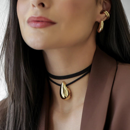 Muse Suede Drop Necklace